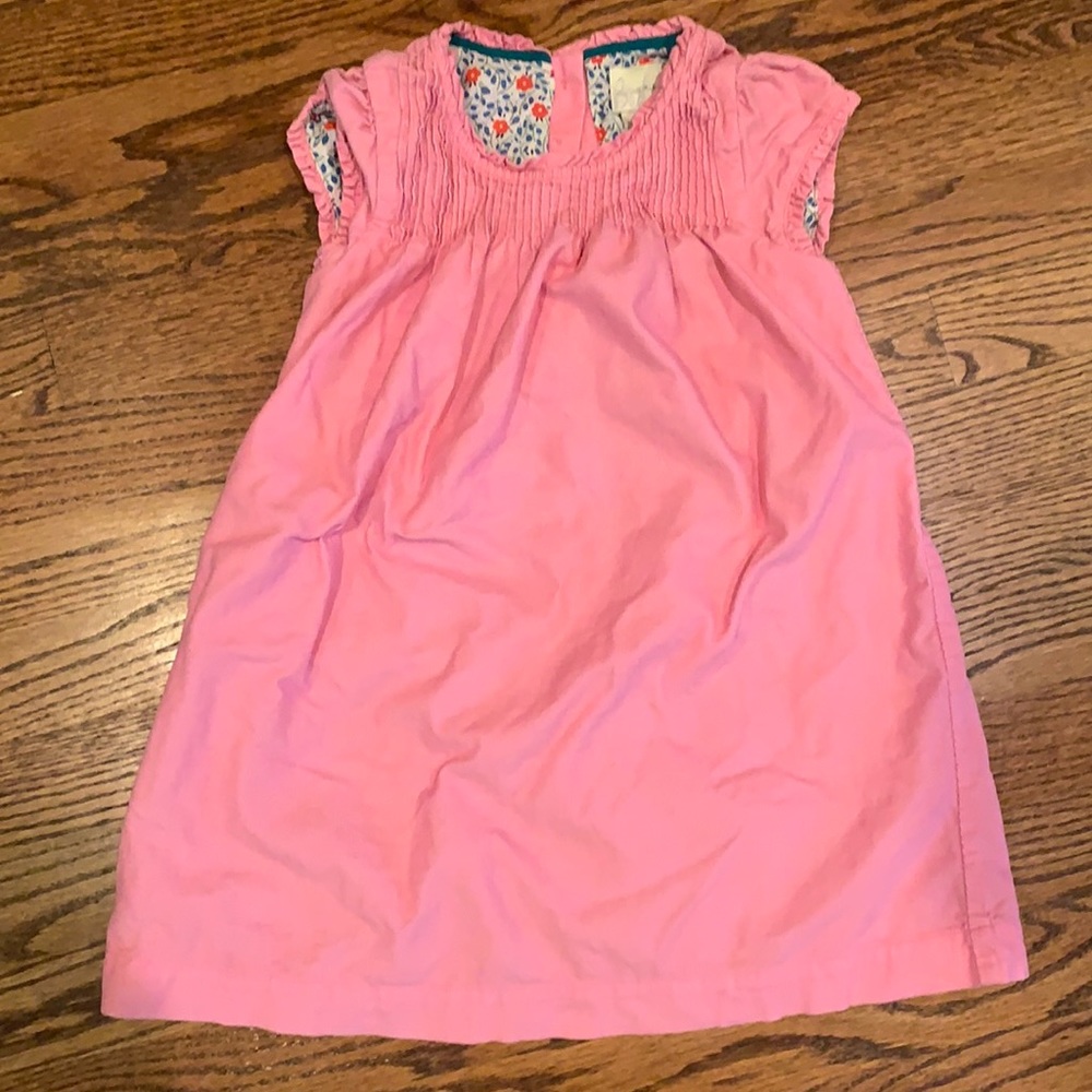 Mini boden pink thin corduroy dress